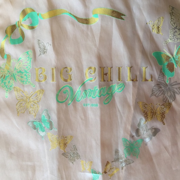 Big Chill Vintage Faux Leather Jacket in Cream - Picture 4 of 5